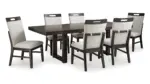 NEYMORTON DINING SET WITH 8 CHAIRS