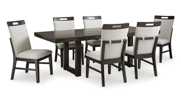NEYMORTON DINING SET WITH 8 CHAIRS