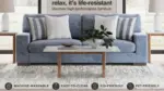 BELVOIR SOFA SET - BLUE