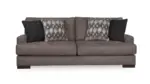 CARETTI 6 SEATER FABRIC SOFA SET WITH OTTOMAN 12398