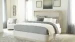 HENNINGTON BEDROOM SUITE (BED + 2 NIGHTSTANDS + MIRRORED DRESSER + CHEST OF DRAWERS)