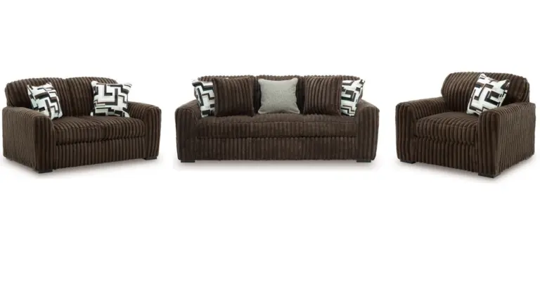 MIDNIGHT MADNESS SOFA SET (BROWN)