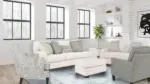 PADOVA MARBLE 7 SEATER SOFA SET WITH OTTOMAN