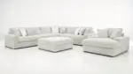 STUPENDOUS SECTIONAL SOFA SET WITH OTTOMAN