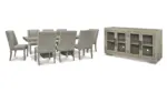 FAWNBURG DINING SET WITH 8 CHAIRS AND A SERVER