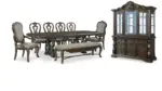 MAYLEE DINING TABLE WITH 6 CHAIRS, BUFFET AND HUTCH