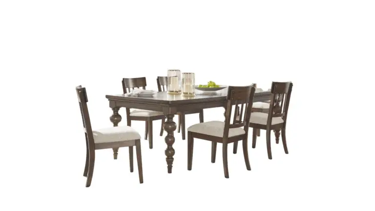 VERAMOND DINING SET WITH 8 CHAIRS AND A SERVER