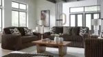 MIDNIGHT MADNESS SOFA SET (BROWN)