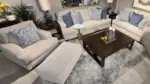 SCOTTSVEAL SOFA SET WITH OTTOMAN