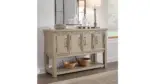 VALLARDIA EXTENDABLE DINING SET WITH 8 CHAIRS AND A SERVER