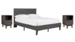 BRYMONT BEDROOM SET (BED + 2 NIGHTSTANDS)