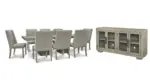 FAWNBURG DINING SET WITH 8 CHAIRS AND A SERVER