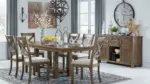STURLAYNE DINING SET WITH 8 CHAIRS AND A SERVER