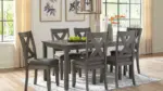 CAITBROOK DINING SET WITH 6 CHAIRS