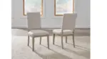 VALLARDIA EXTENDABLE DINING SET WITH 8 CHAIRS AND A SERVER
