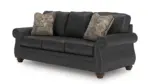 SHADSBURNE LEATHER RECLINING 6 SEATER SOFA SET