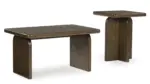 T315-12 OCCASIONAL TABLE SET 2PC SET SHAWBECK (ASH)