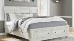 ROBBINSDALE BEDROOM SUITE (BED + 2 NIGHTSTANDS + MIRRORED DRESSER + CHEST OF DRAWERS)