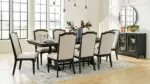 WELLTERN DINING SET WITH 8 CHAIRS AND A SERVER