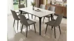 B4S/X-06 DINING TABLE WITH 6 CHAIRS GREY CHAIRS (HIL)