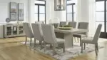 FAWNBURG DINING SET WITH 8 CHAIRS AND A SERVER