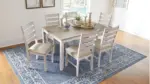 SKEMPTON DINING ROOM TABLE WITH 6 CHAIRS