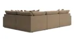 WHITEHAVEN SECTIONAL SOFA SET WITH OTTOMAN - BROWN