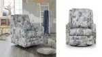 A3000732 SWIVEL GLIDER ACCENT CHAIR DUSTINFORD (ASH)
