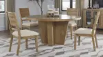 KRISTILAND ROUND DINING SET WITH 4 CHAIRS