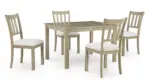 CALMORO DINING SET WITH 4 CHAIRS