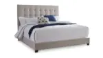 B130-582 KING UPHOLSTERED BED DOLANTE (ASH)