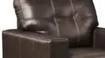 SANTORINE LEATHER 6 SEATER SOFA SET WITH OTTOMAN