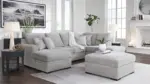 GABYLEIGH SECTIONAL SOFA SET WITH OTTOMAN