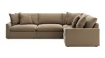 WHITEHAVEN SECTIONAL SOFA SET WITH OTTOMAN - BROWN