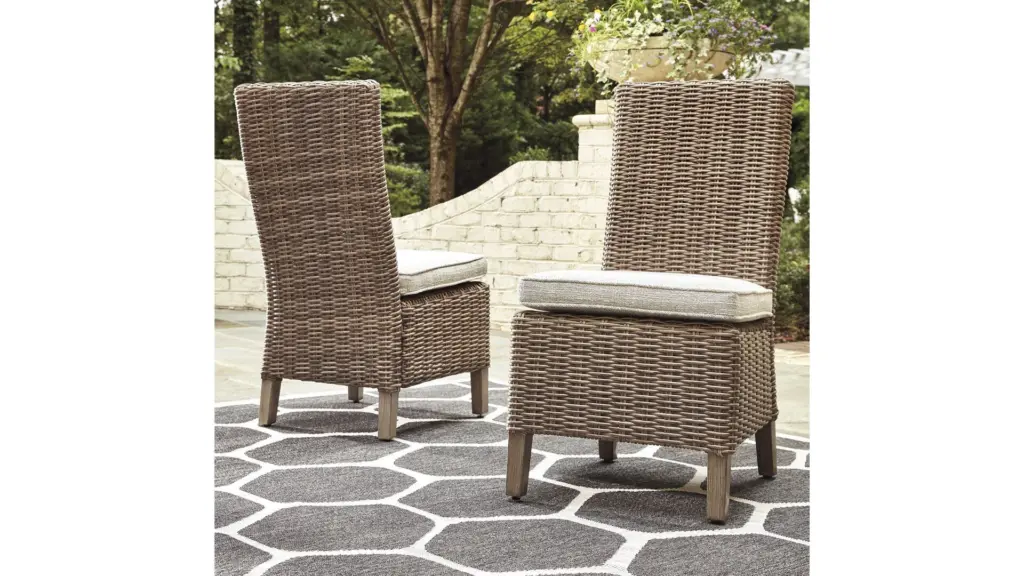 P791-601 BEACHROFT ARMLESS CHAIR WITH CUSHION (ASH)
