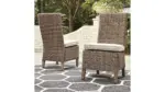 P791-601 BEACHROFT ARMLESS CHAIR WITH CUSHION (ASH)