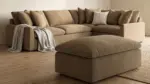 WHITEHAVEN SECTIONAL SOFA SET WITH OTTOMAN - BROWN