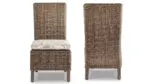 P791-601 BEACHROFT ARMLESS CHAIR WITH CUSHION (ASH)