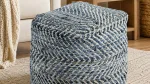 A1000445 POUF CHEVRON (ASH)