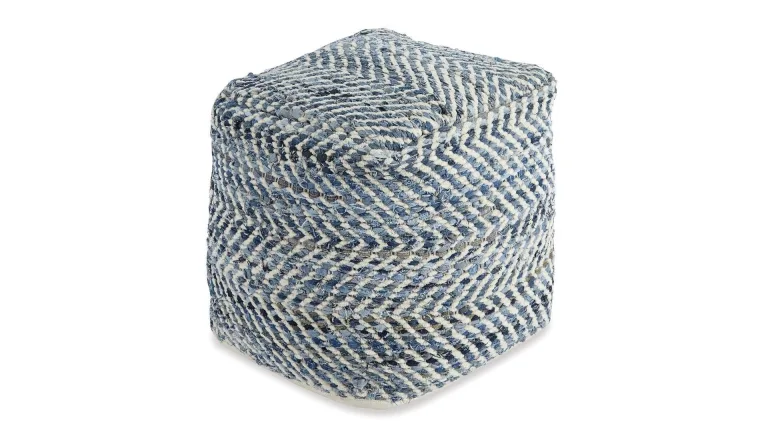 A1000445 POUF CHEVRON (ASH)