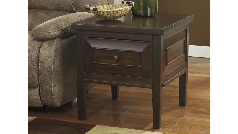 T695-2 SQUARE END TABLE HINDELL PARK (ASH)