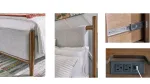 LYNCOTT BEDROOM SUITE (BED + 2 NIGHTSTANDS + MIRRORED DRESSER + CHEST OF DRAWERS)