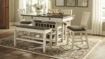 BOLANBURG DINING SET WITH 4 CHAIRS AND A BENCH