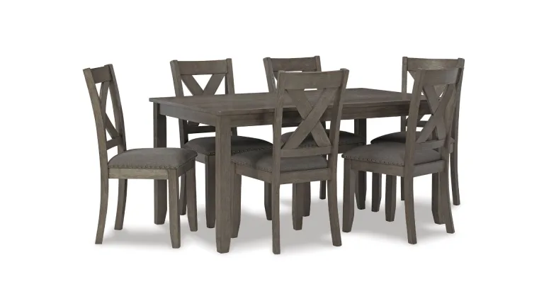 CAITBROOK DINING SET WITH 6 CHAIRS