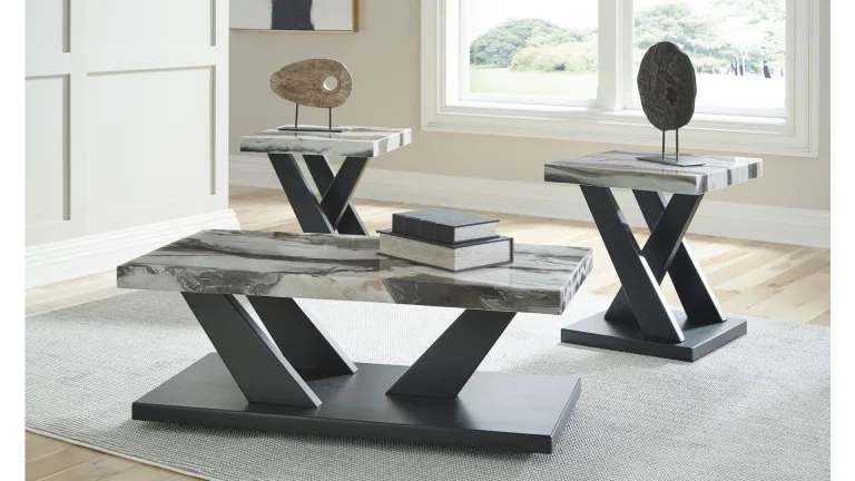 T403-13 OCCASIONAL TABLE SET 3PC CENDILL (ASH)