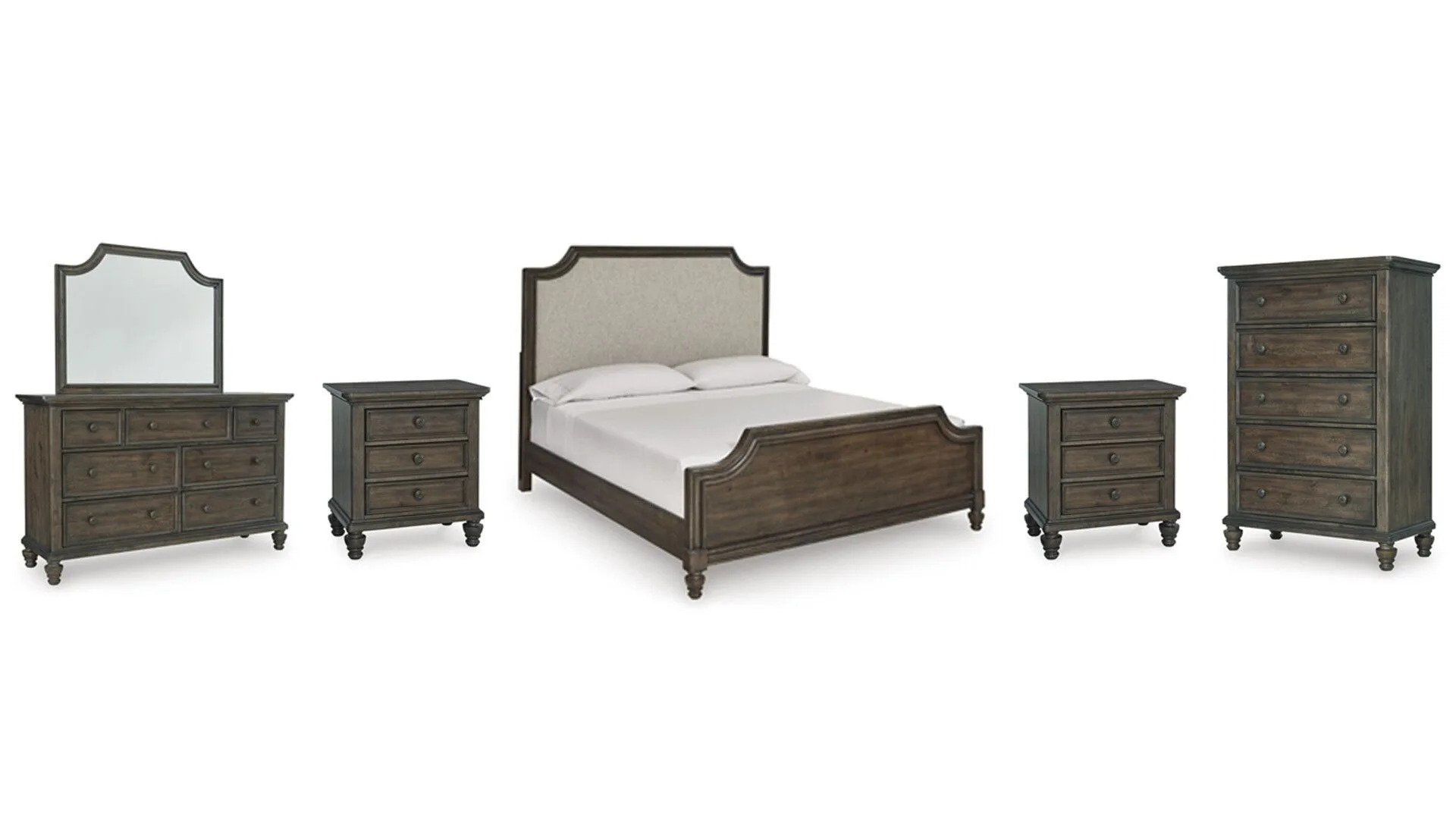 3000479_ITu3jkXTVYjmAHFOUZk1GK9Y1iaoc2Unu6kKBYwz.jpg VERAMOND BEDROOM SET (BED + 2 NIGHTSTANDS + MIRRORED DRESSER + CHEST OF DRAWERS)