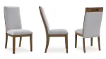 LYNCOTT EXTENDABLE DINING SET WITH 8 CHAIRS AND A SERVER
