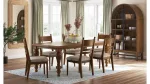 CHADWORTH EXTENDABLE DINING SET WITH 6 CHAIRS AND A DISPLAY CABINET