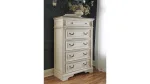 REALYN BEDROOM SET (BED + 2 NIGHTSTANDS + CHEST OF DRAWERS + MIRRORED DRESSER)