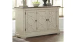 BOLANBURG DINING SET WITH 4 CHAIRS AND A BENCH AND SERVER
